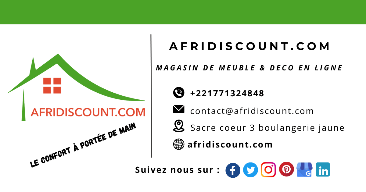 Afridiscount.com carte de visite ecommerce sn mobilier meuble