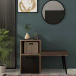 Meuble d’entrée ou banc d'entrèe moderne et élégant.