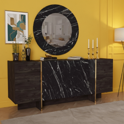 Buffet console avec miroir tres beau