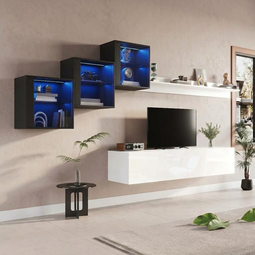 Meuble tv bas 3box Meuble TV mural Switch - Afridiscount Dakar