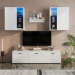 Meuble TV Belini blanc - Afridiscount Dakar