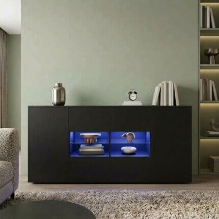 Buffet noir led