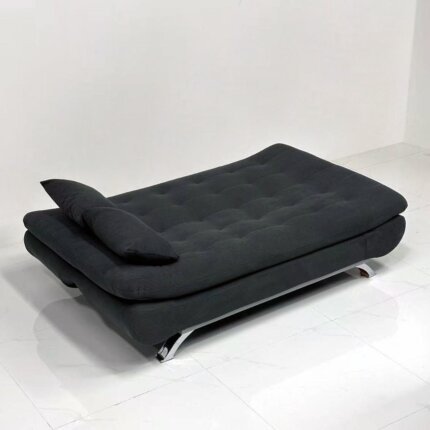 Canape transformable en lit noir