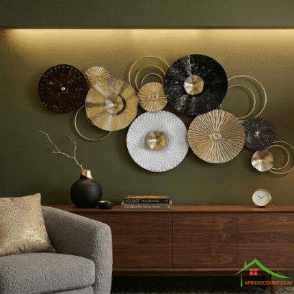 Fleur dècorative en metal design et moderne.